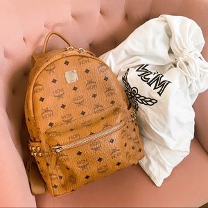 MCM Stark Side Studs Backpack in Visetos - AUTHENTIC